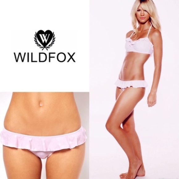NWT Wildfox Starry Days Ruffle Bikini Bottom Sz. M - Picture 1 of 2